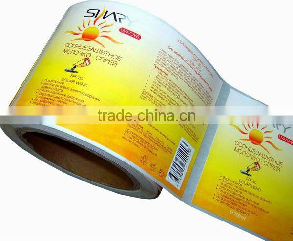 shampoo label packing