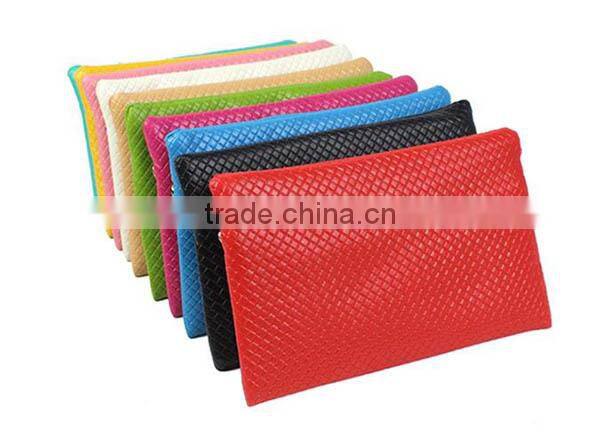 Ladies Cheap PU leather large Coin purse women Clutch bag