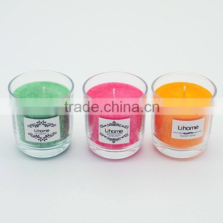 Painted scented candle/ scented soybean candle/ scented candle in glass jar