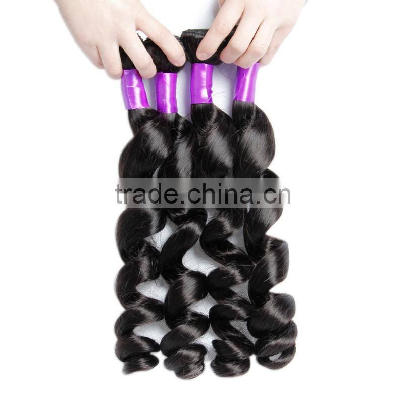 New Arrival Peru Human Hair Weave Extension, Best Selling No Tangle No Shedding Loose Wave Human Hair Weft