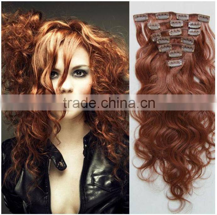 8"-30"hot sell fashionable afro curly clip in extensions