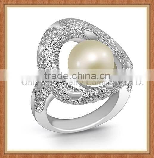 Freshwater Pearl Jewelry 925 Sterling Sliver Rings