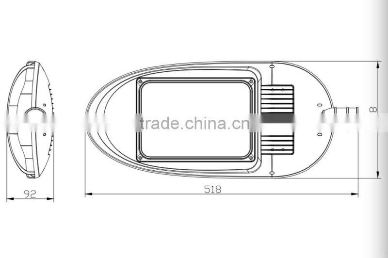 street light housing Aluminum material high lumen Bridgelux chip IP65 waterproof