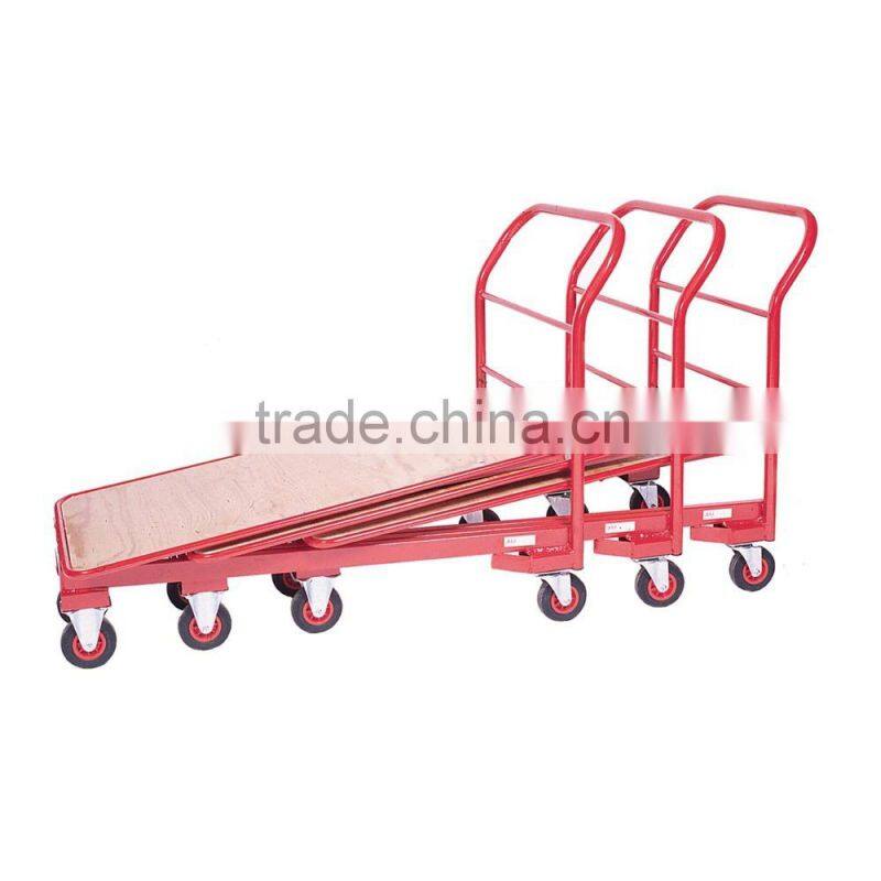 4 wheels Steel Hand platform Trolly