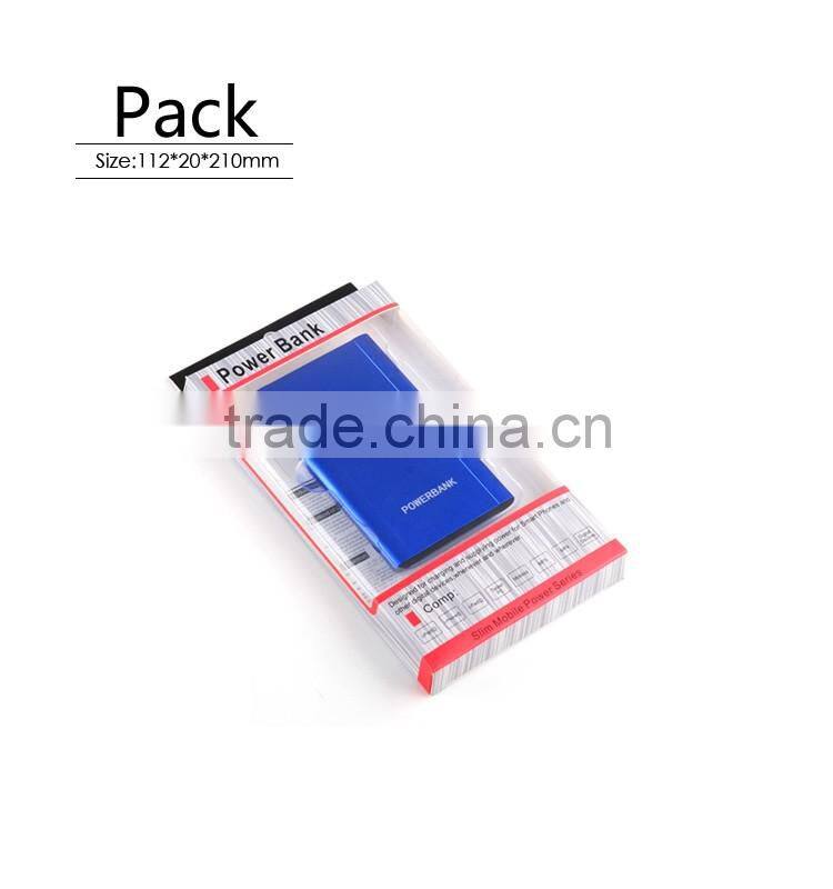 Hot new products for 2016 gift portable power bank ultra thin metal power bank for mobile phone