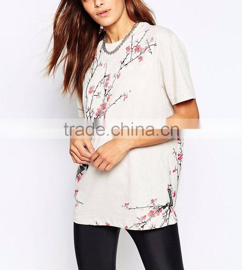 Titoni print t-shirt girl dress design for women sex sport wear wholesaler