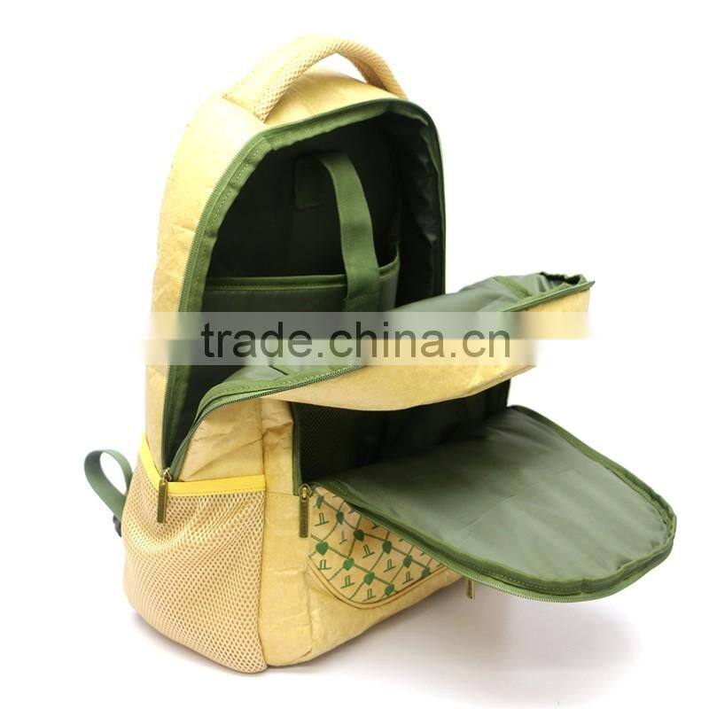 Alibaba China express online shopping tyvek bag promotional waterproof tyvek recycle insulated tyvek brown paper backpack