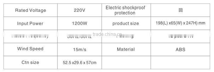 NJ-CD-728A 12V Hair Dryer