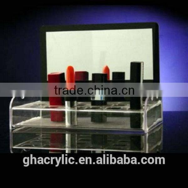acrylic makeup organizer, cosmetic display table, plexiglass cosmetic display