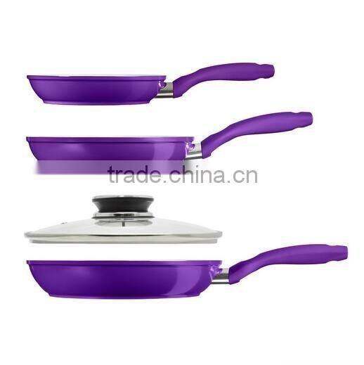 Aluminum NonStick Ceramic Coating Pans Kitchen Pan Cookware Set Fry Pan Pancake Pan Egg Pan Round Crepe Pan
