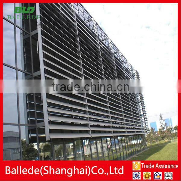 custom shape wall aluminum canopy louver