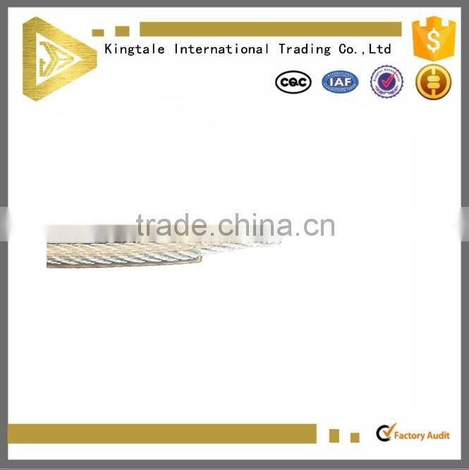 transparent pvc coated steel wire rope tennis net-rope