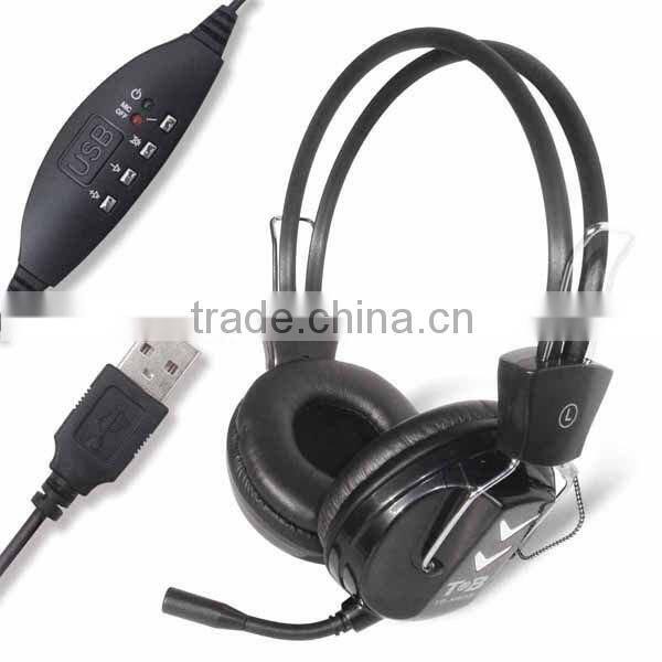 2014 new Strong bass Computer Laptop Studio Mp3 Mp4 headsets with mic and volume control