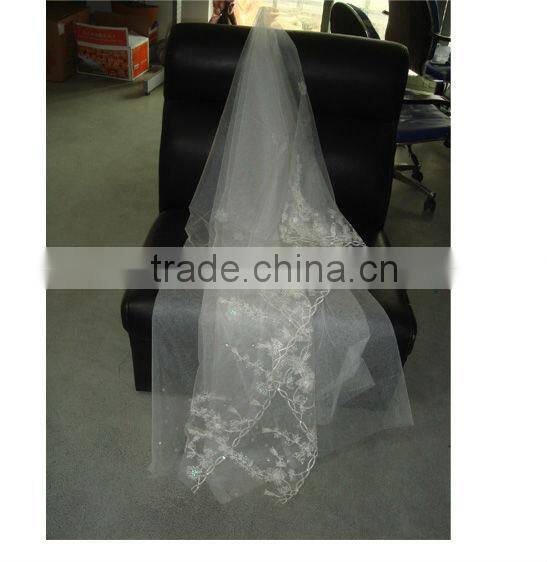 white wedding veils