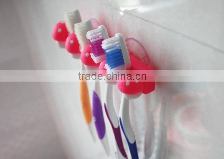 C085 kids Super cute mushroom toothbrush holder