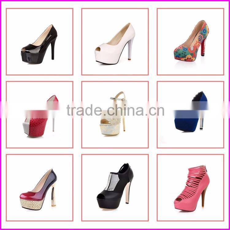Newest suede leather high heels platform single shoe for evening dress