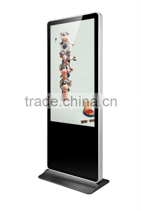 42" large lcd floor standing digital signage totem