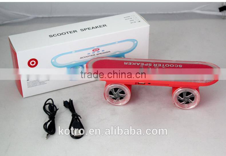 The Newest Hot Selling Scooter Bluetooth Speaker ,Led Speaker ,Scooter Led Light Speaker