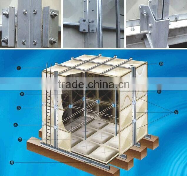 Externally Braced FRP Fiberglass Sectional Water Tank For Good Price