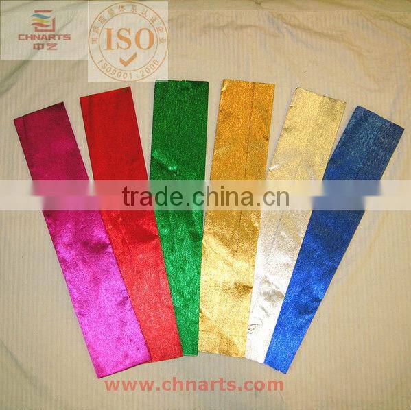 full color aluminum Crepe Wrapping paper/aluminum foil