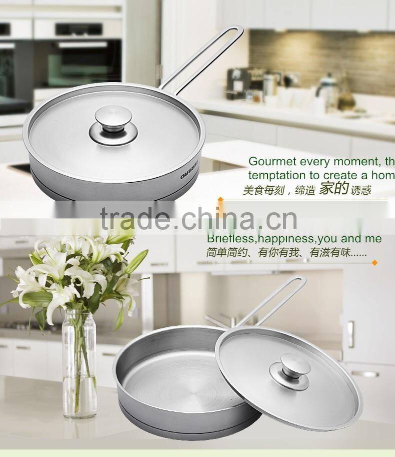 Charms no-stick stainless steel square deep fry pan
