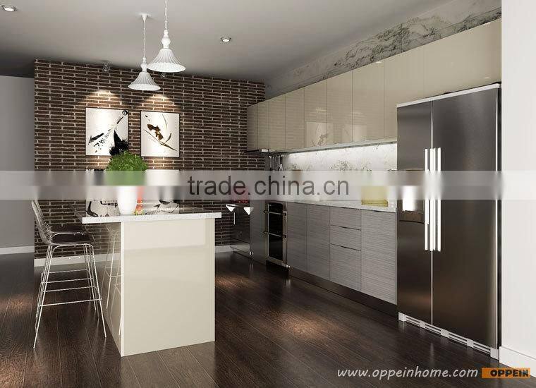 Canada Project China Modern Style Best Design Island Kitchen Manufacturers