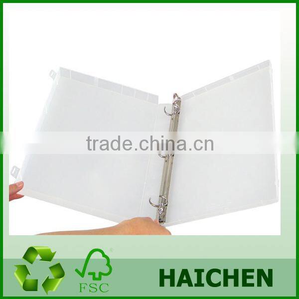 leather document folder PVC metal ring binder