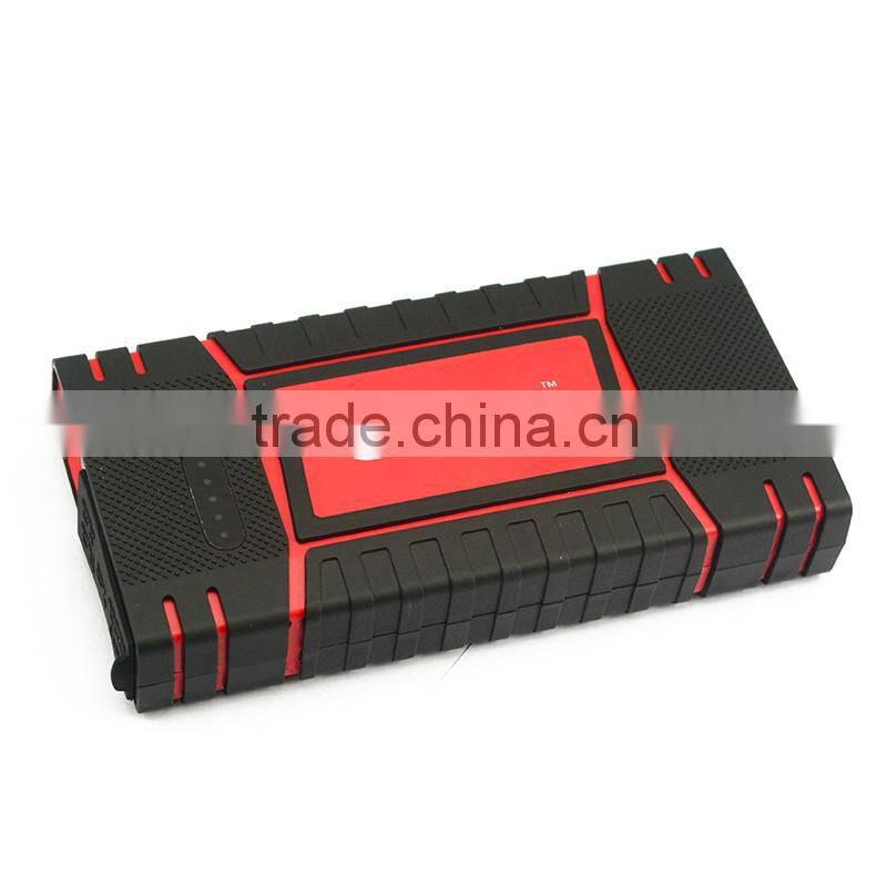 2016 Carku 12000mAh car battery booster with flashing light ,USB chargers