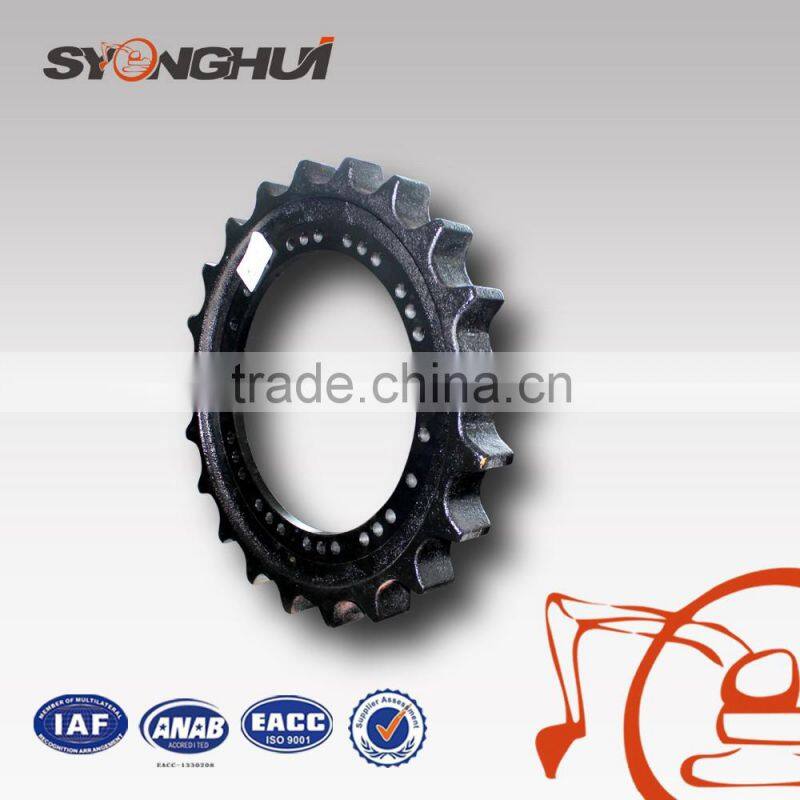Highly-efficient excavator undercarriage sprocket for IHI55 track drive wheel