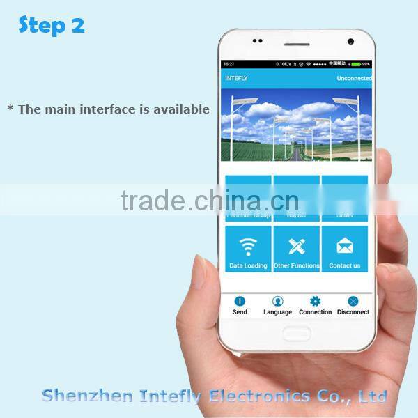 Street lights with a nice price from INTEFLY Smart APP control street light all in one 30w 50w 70w street light from China