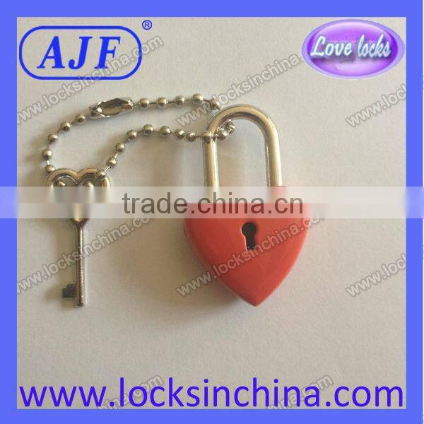 AJF mini golden polished padlock for diary book