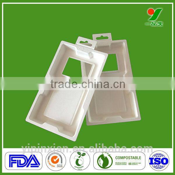 Recycled environmental molded pulp tray cheap plant fiber paper packaging