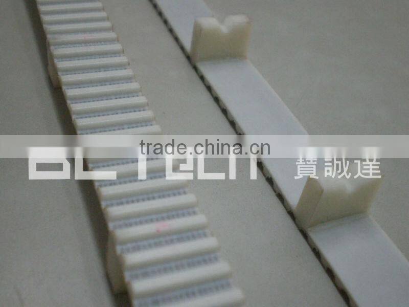 PU timing belt coated with special cleats