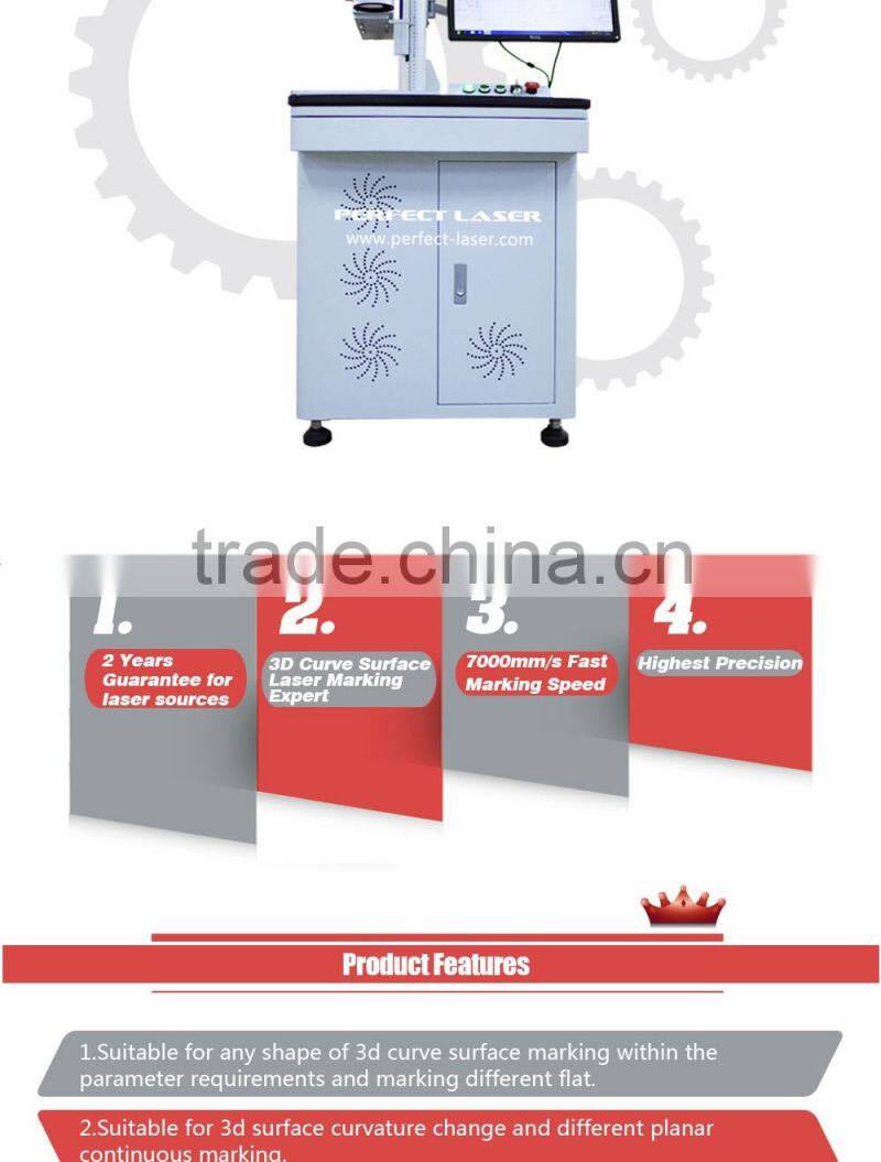 3D Curve Surface Dynamic Focusing Fiber Laser Marking Machine iphone mopa