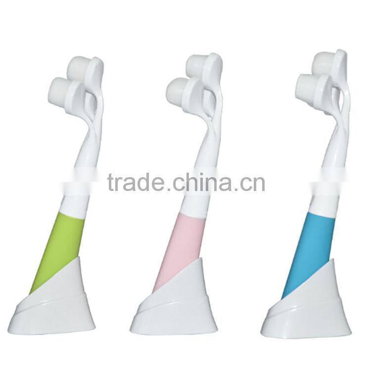 3pcs Head Synthetic Hair Electrical Facial Brush