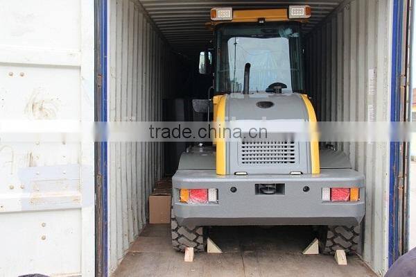 Wolf 1.6t agricultural tires loader Xinchai 498 Euro 3 engine loader compact loader