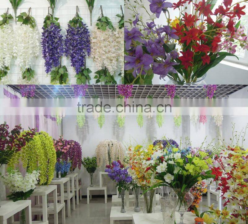 artificial wisteria flower wholesale table centerpiece