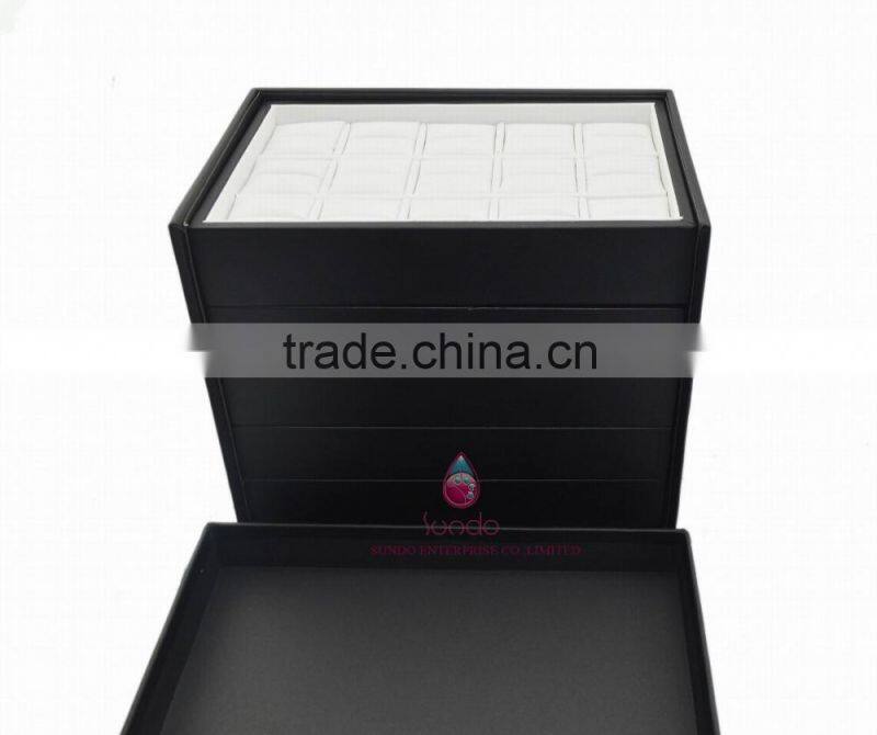 luxury leather jewelry display box