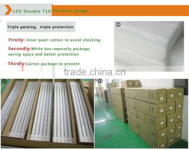 100lm/w PF>0.9 Ra80 6500k 360 degree R17D 24" 36" 48" 72" 84" 96" Double sided LED tube