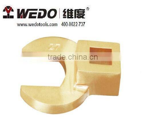 Crow Foot Open End, non-sparking tools, non-magnetic tools, GS/FM/UKAS certificate, ATEX approved