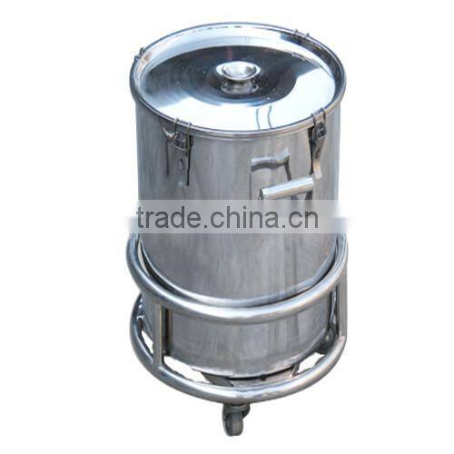 stainless steel whiskey barrel with trolley