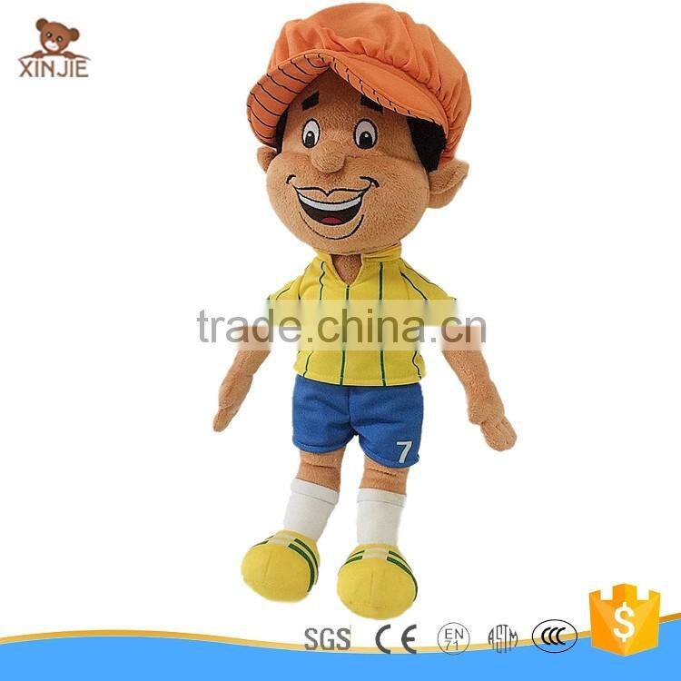 custom made plush boy doll with t-shirt