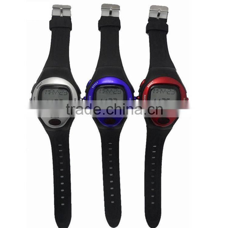 NEW sport Heart pulse brand Monitor Calories Counter Fitness pulse meter Watch silver