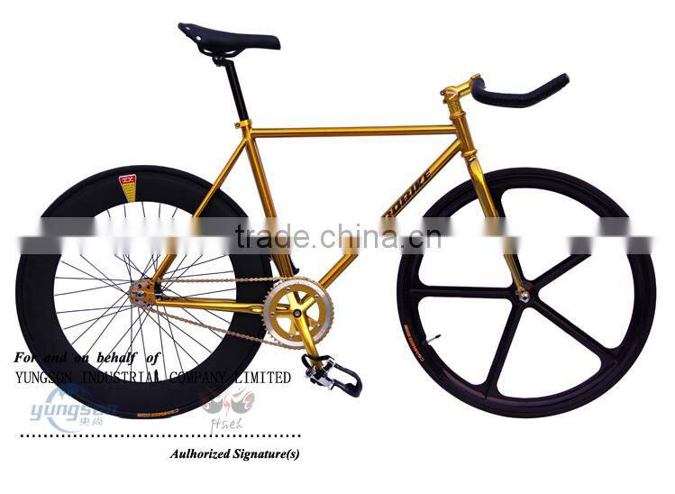 Classical design Aluminium Anodized fixed gear bicycle with single speed bike for wholesale
