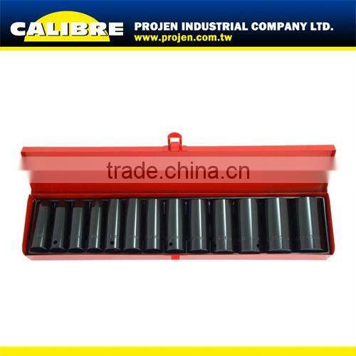 CALIBRE 6-19mm 9PC 1/2"Dr hex socket set
