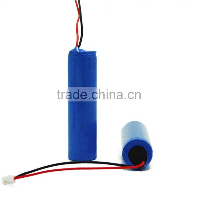 Hot selling ! NCR18650B 3400mAh 3.7V Li-ion battery pack with PH 2.0 connector 3.7V 3.4Ah battery pack use for flashlight
