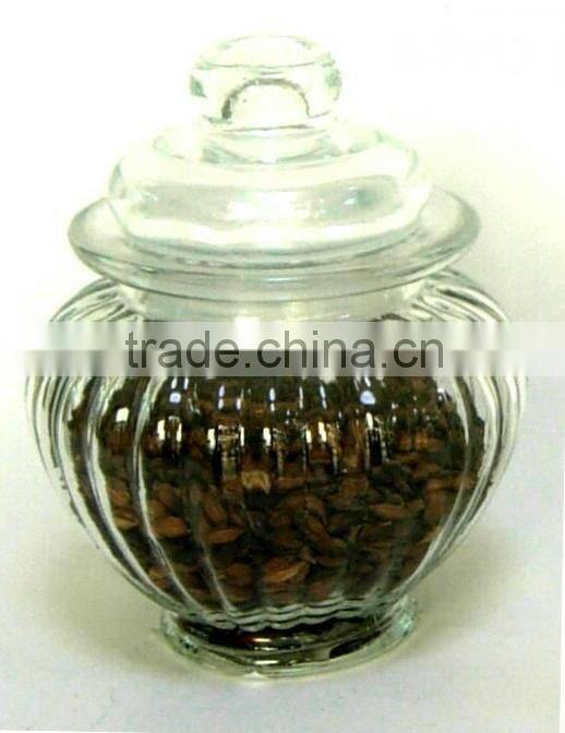 TW764 small glass candy jar