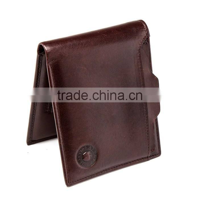 Factory Price Newest Model 2016 New Design Premium Quality Men Real Leather Purse