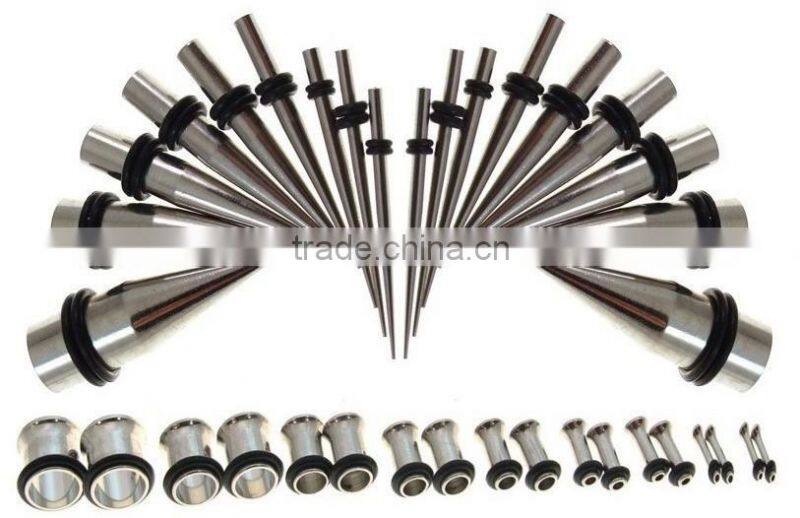 Stainless steel tapers with plated Ear Expanders