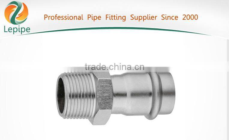 stainless steel pipes fittings adapter supplier